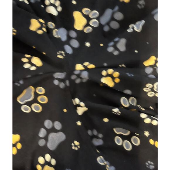 LEGGINGS DEPOT FULL LENGTH STRAIGHT LEG LEGGINGS, WOMENS-3XL-5XL-BLACK PAW PRINT - Picture 6 of 9